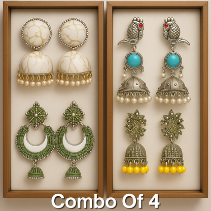 Combo Of 4 Trending earring for Woman