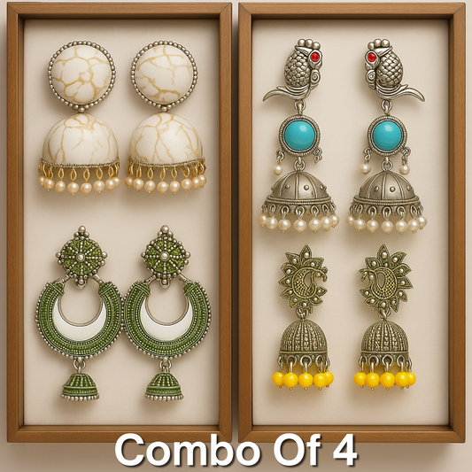 Combo Of 4 Trending earring for Woman